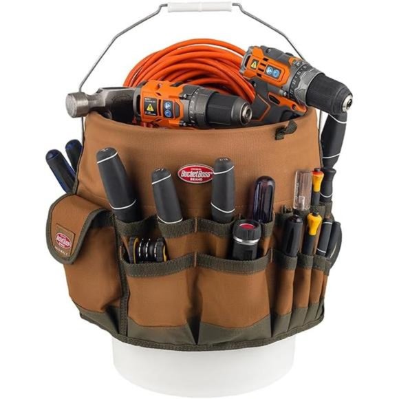 Bucket Boss The Bucketeer Bucket Tool Organizer in Brown - Picture 2 of 6